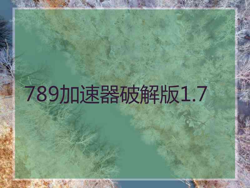 789加速器破解版1.7