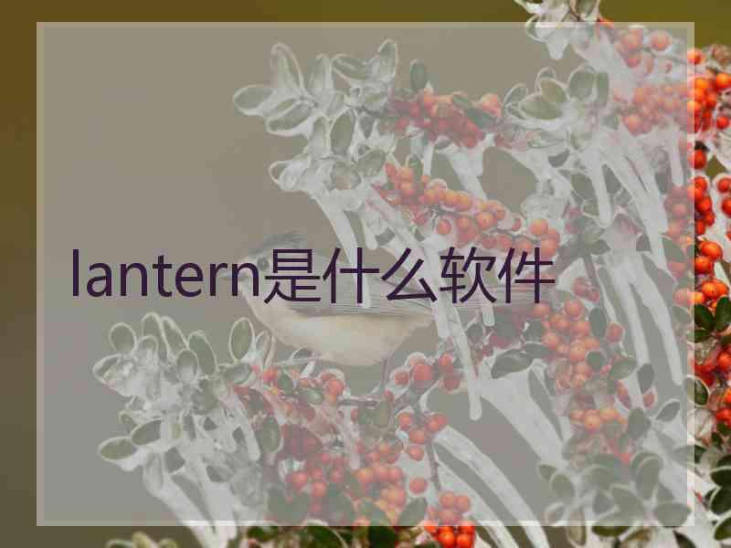 lantern是什么软件