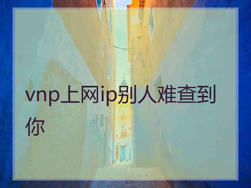 vnp上网ip别人难查到你